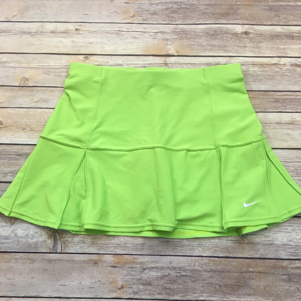 SOLD XS 0-2 Nike Fit Dry Skirt Green Pleated Skort - Picture 5 of 8